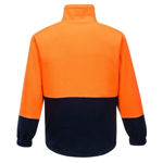 K8135-Asphalt-Polar-Fleece-Jacket-Orange-Navy-Back