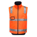 K8132-Reversible-Polar-Fleece-Traffic-Vest-Orange
