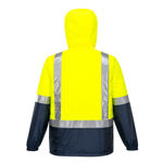 K8069-Socket-Packable-Jacket-Yellow-Navy-Back