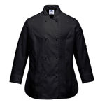 C837-Rachel-Ladies-Chefs-Jacket-Black