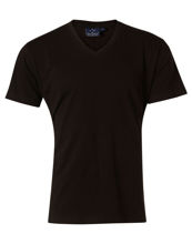 TS07A-Mens-V-Neck-Tee-Black