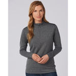 FL26-Ultimate-Half-Zip-Long-Sleeve-Sweat-Top-Ladies-Model