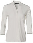 M8830-Ladies-3Q-Sleeve-Stretch-Knit-Top-Isabel-White