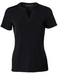 M8840-Ladies-Short-Sleeve-Knit-Top-Sofia-Black