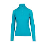 F389LD-Ladies-Greatness-Half-Zip-Mock-Neck-Jade-Heather