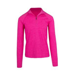 F389HZ-Mens-Greatness-Half-Zip-Mock-Neck-Hot-Pink-Heather