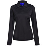 PS90-Lucky-Bamboo-Long-Sleeve-Polo-Ladies-Black