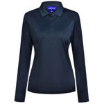 PS90-Lucky-Bamboo-Long-Sleeve-Polo-Ladies-Navy