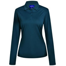 PS90-Lucky-Bamboo-Long-Sleeve-Polo-Ladies-Ocean-Blue