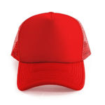 AH295-Polymesh-Trucker-Cap-Red