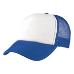 LL4055-Foam-Mesh-Trucker-Royal-White