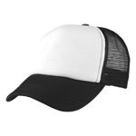 LL4055-Foam-Mesh-Trucker-Black-White