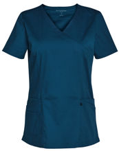 M7640-Ladies-Scrub-Top-Teal