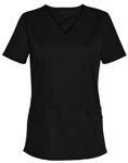 M7640-Ladies-Scrub-Top-Black