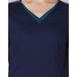 M7660-Ladies-V-Neck-Contrast-Trim-Scrub-Top-Neck