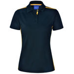 PS84-Staten-Polo-Shirt-Ladies-Navy-Gold