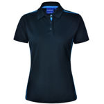 PS84-Staten-Polo-Shirt-Ladies-Navy-Cyan