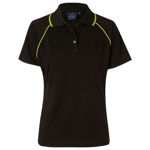 PS19-Champion-Polo-Ladies-Black-Lime