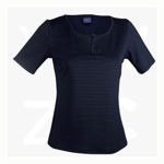 1258S-Silvertech-Ladies-Top-Navy-Silver