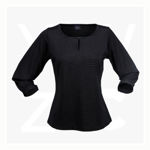 1258Q-Silvertech-Ladies-Tops-Black-Silver