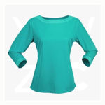 1259Q-Argent-Ladies-Top-Teal-Silver