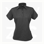 1158-Silvertech-Ladies-Polos-Charcoal-Silver