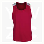 1056-Team-Mens-Sleeveless-Singlets-Red-Silver