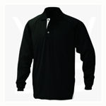 1042-Team-Mens-Long-Sleeve-Polos-BlackSilver