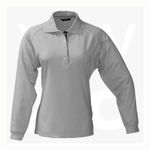 1142-Team-Ladies-Long-Sleeve-Polos-SilverNavy