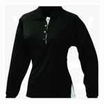 1142-Team-Ladies-Long-Sleeve-Polos-BlackSilver