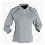 1140-Cool-Dry-Ladies-3Q-Sleeve-Polos-SilverGrey-NavyWhite