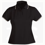 1110D-Lightweight-CoolDry-Ladies-Polo-BlackWhite-Beige