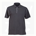 1033-Bio-Weave-Mens-Polos-Charcoal-PaleBlue