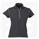 1034-Bio-Weave-Ladies-Polos-Charcoal-PaleBlue