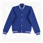 FL11-Fleece-Letterman-Unisex-RoyalWhite