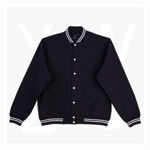 FL11-Fleece-Letterman-Unisex-NavyWhite