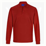 PS12-Unisex-Traditional-Long-Sleeve-Polo-Red