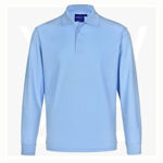 PS12-Unisex-Traditional-Long-Sleeve-Polo-SkyBlue