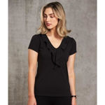 M8820-Women's-Ruffle-Front-Blouse-Model