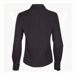 M8132-Women's Dobby Stripe Long Sleeve Shirt-Back