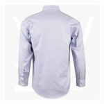 M7922 Men's Dot Contrast Long Sleeve Shirt - Back
