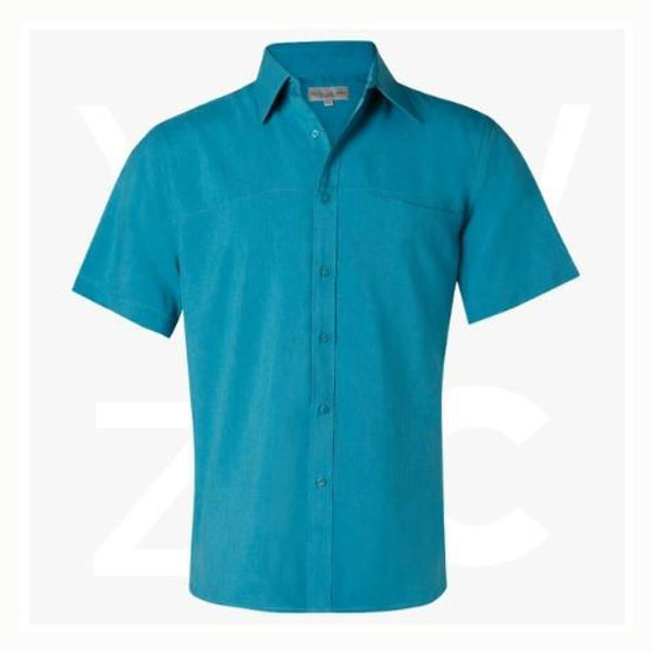 M7600S-Men's CoolDry-Short Sleeve Shirt-Teal