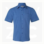 M7600S-Men's CoolDry-Short Sleeve Shirt-Royal