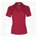 M8600S - Women's -CoolDry - Short Sleeve Shirt - Red