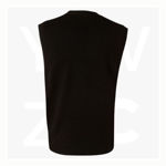 WJ02-Unisex-Wool-Acrylic-V-Neck-Vest-Black-Back