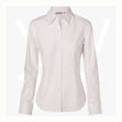 M8030L -Women's- Fine Twill- Long Sleeve Shirt-White
