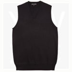 M9601-Women’s-V-Neck-Vest-Black