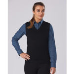 M9601-Women’s-V-Neck-Vest-Model