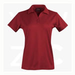PS34B-Victory Truedry-Short Sleeve Polo-Ruby-Front