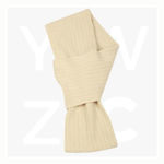 SCF02-Cable Knit Scarf-Stone